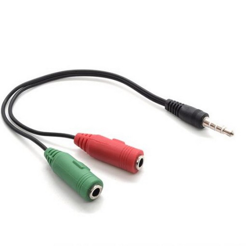 CABLE ADAPT 3.5 MM A MIC Y AUDIO B528
