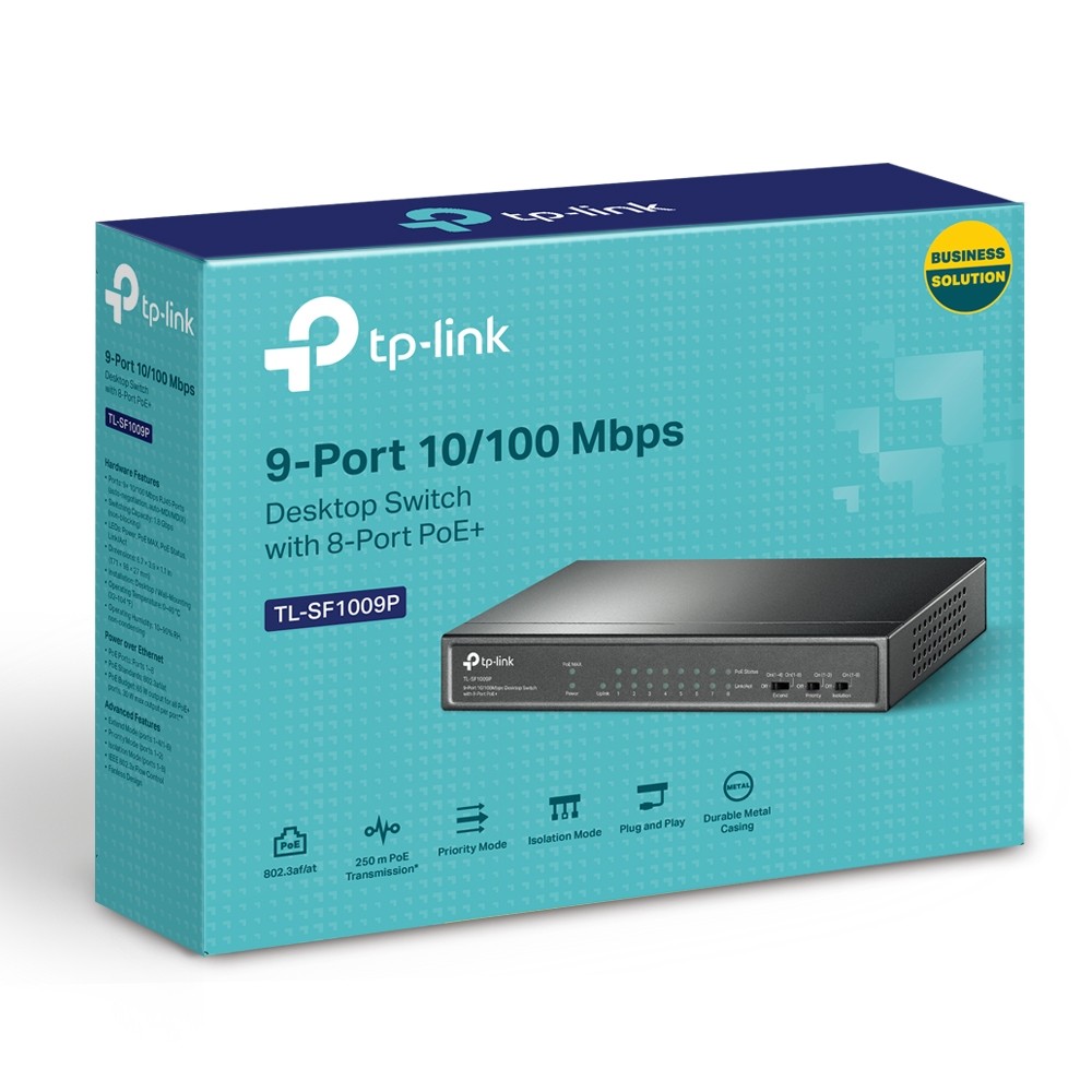 Switch 9 puertos Tp-link TL-SF1009P