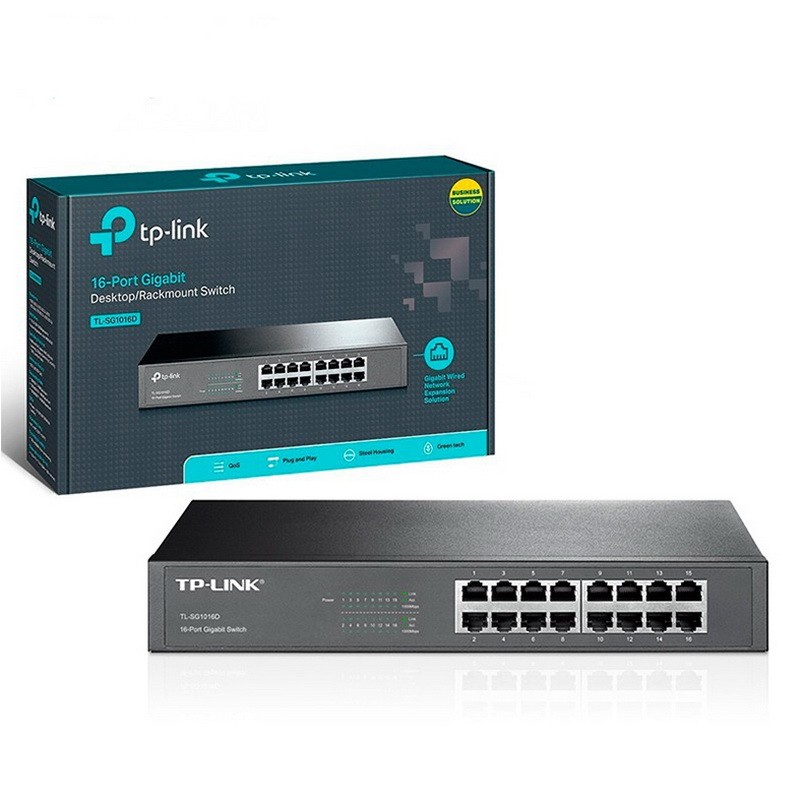 SWITCH 16 PUERTOS GIGABIT TL-SG1016D