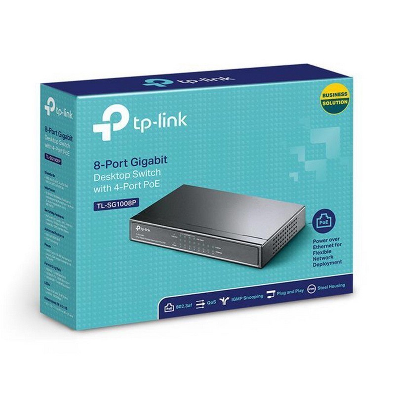 SWITCH 8 PUERTOS GIGABIT POE TL-SG1008P